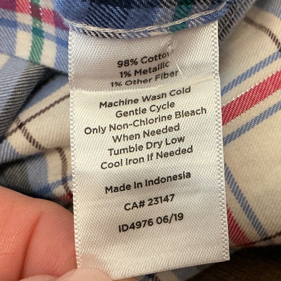 Ladies Talbots Petite Long Sleeve Button Down Shirt Large - Picture 4 of 5